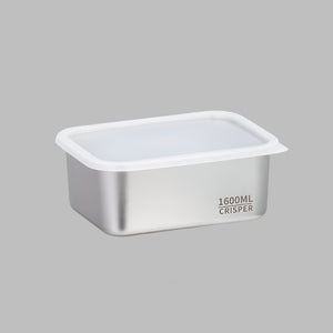 Homecoolen 3-Piece Stainless Steel Food Storage Set - Rectangular Design